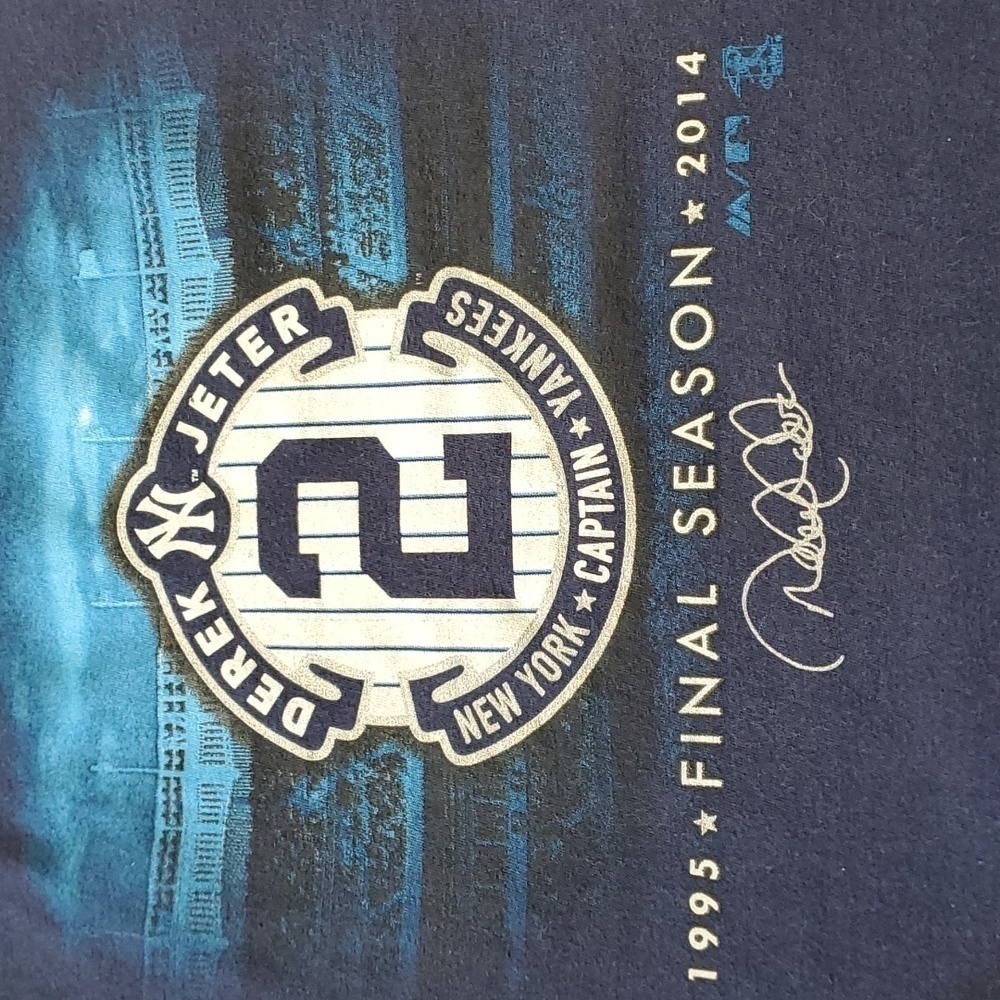 New York Yankees Derek Jeter, sighned women's large tee. 1995 final season 2014. - Picture 8 of 9